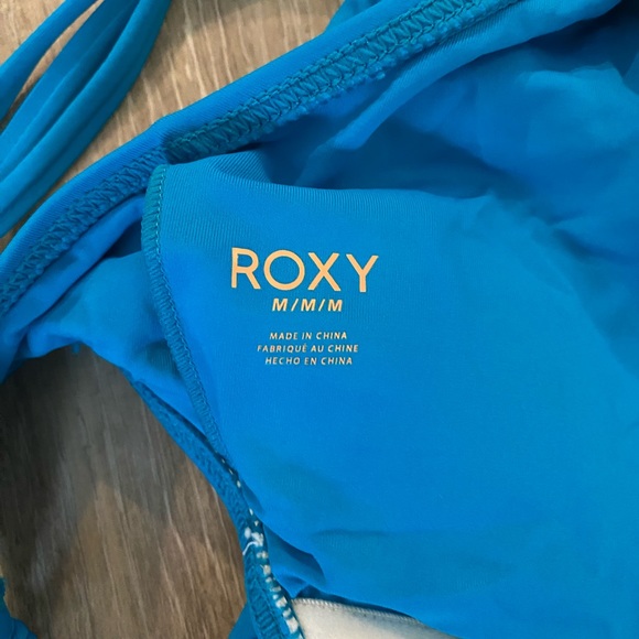 Roxy Turquoise One Piece Swim - M - Picture 2 of 3